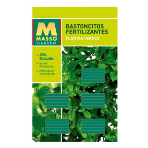 Bastoncitos fertilizantes plantas verdes
