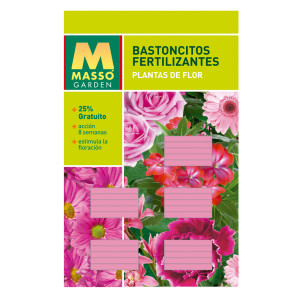 Bastoncitos fertilizantes plantas de flor