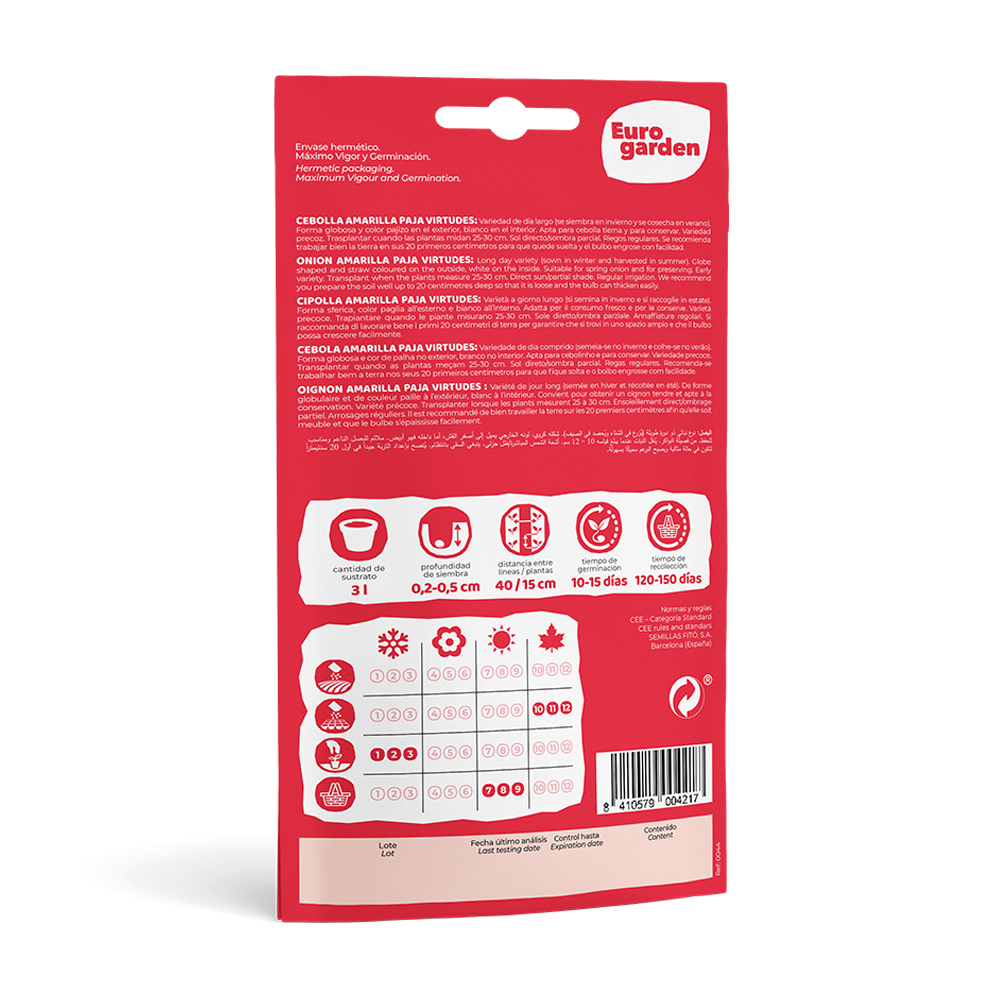 Ceba Amarilla Paja Virtudes 5 g Eurogarden -17322000