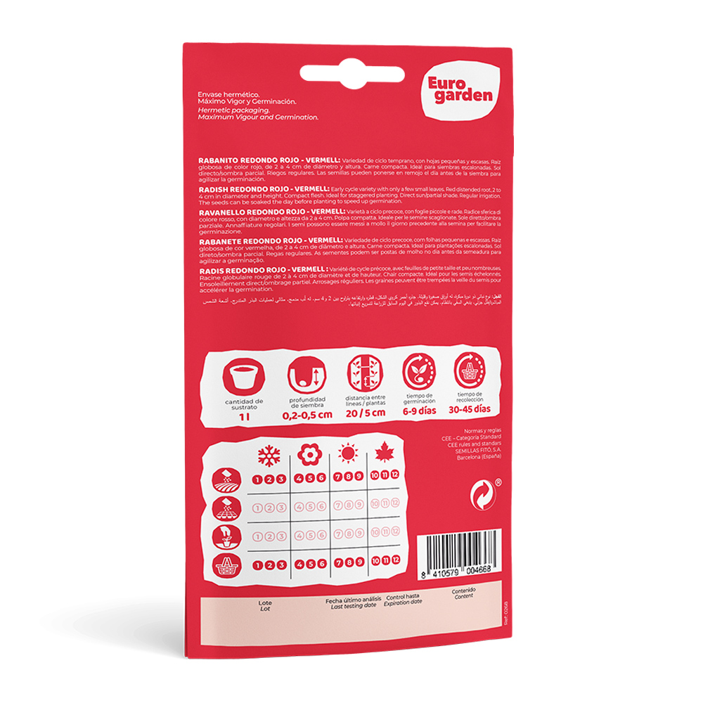 Ravenet Redondo Rojo - Vermell 15 g Eurogarden -17367000