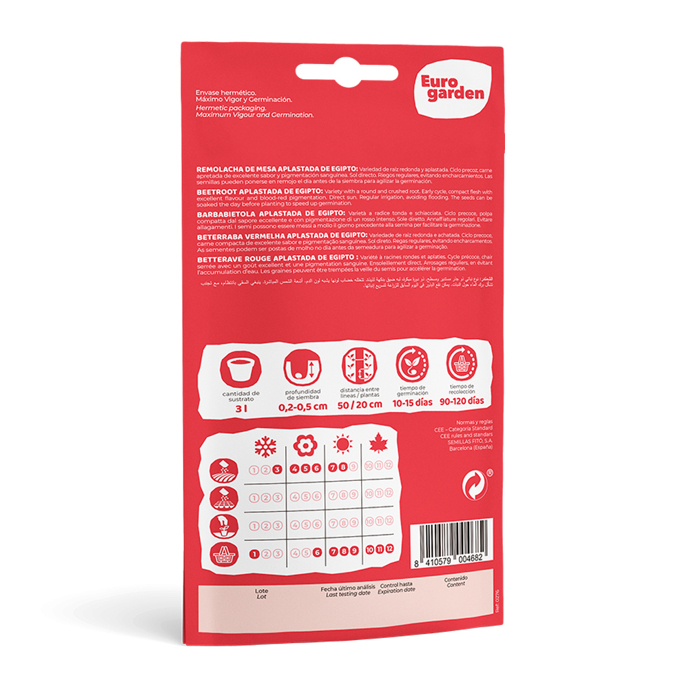 Remolatxa Aplastada de Egipto 10 g Eurogarden -17369000