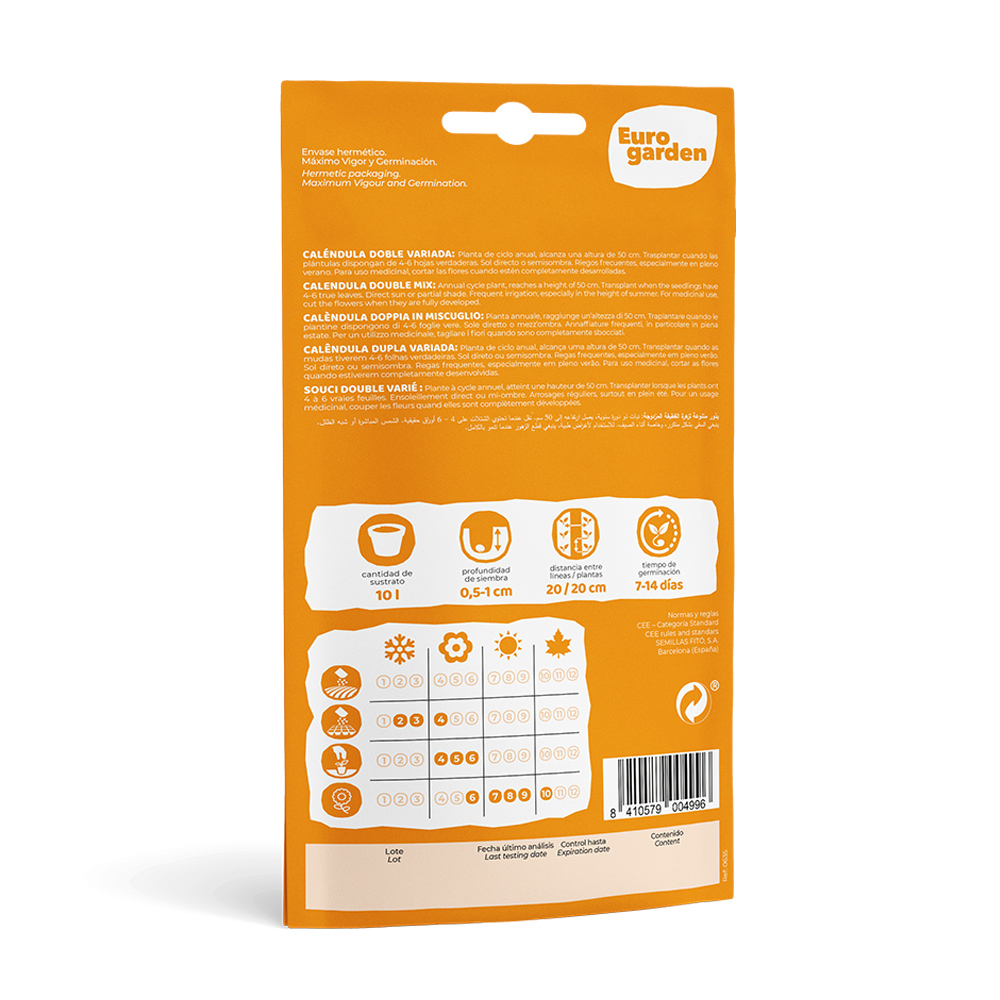 Calèndula Doble Variada 6 g Eurogarden -17390000
