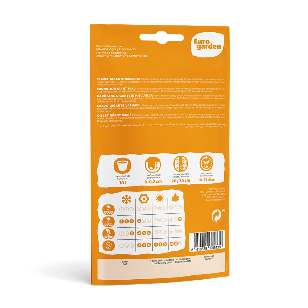 Clavell Gigante Variado 0,6 g Eurogarden -17401000