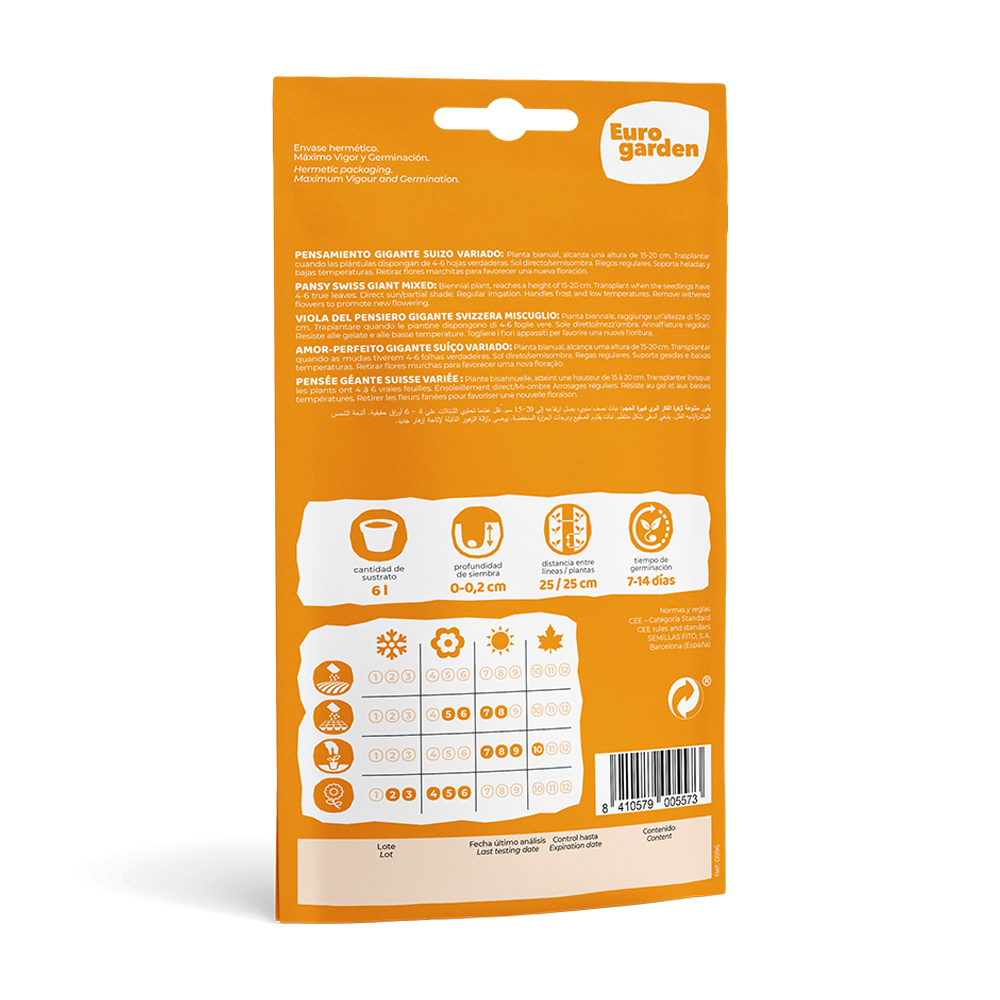 Pensament Gigante Suizo Variado 0,5 g Eurogarden -17429000