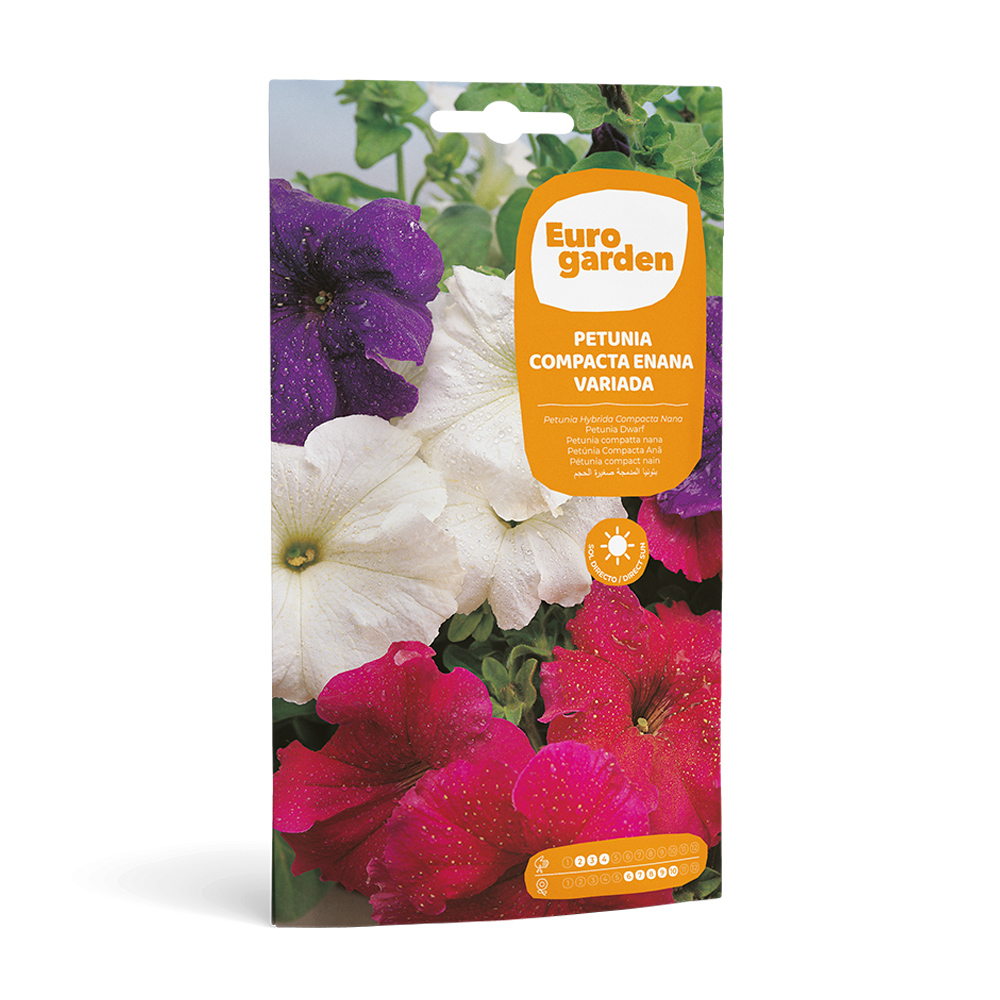 Petúnia Compacta Enana Variada 0,5 g Eurogarden -17433000