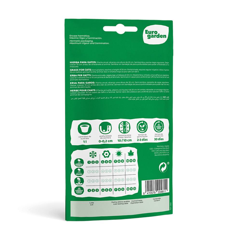 Gespa per a gats 15 g Eurogarden -18020000