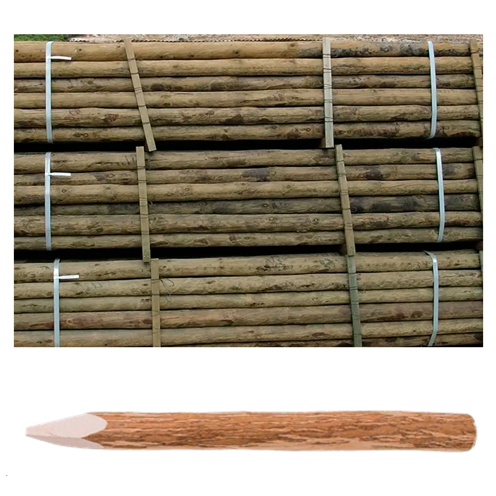 Poste madera CMV diámetro 10/12 Altura 2,50 m-21649000