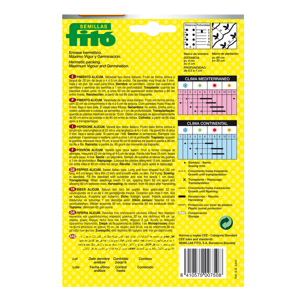 Pebrot Alicum Híbrid Fitó-30066000
