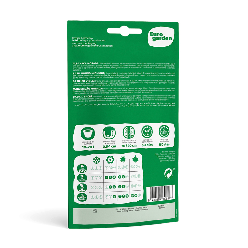 Alfàbrega Morada Sobre 3 g Eurogarden -35735000
