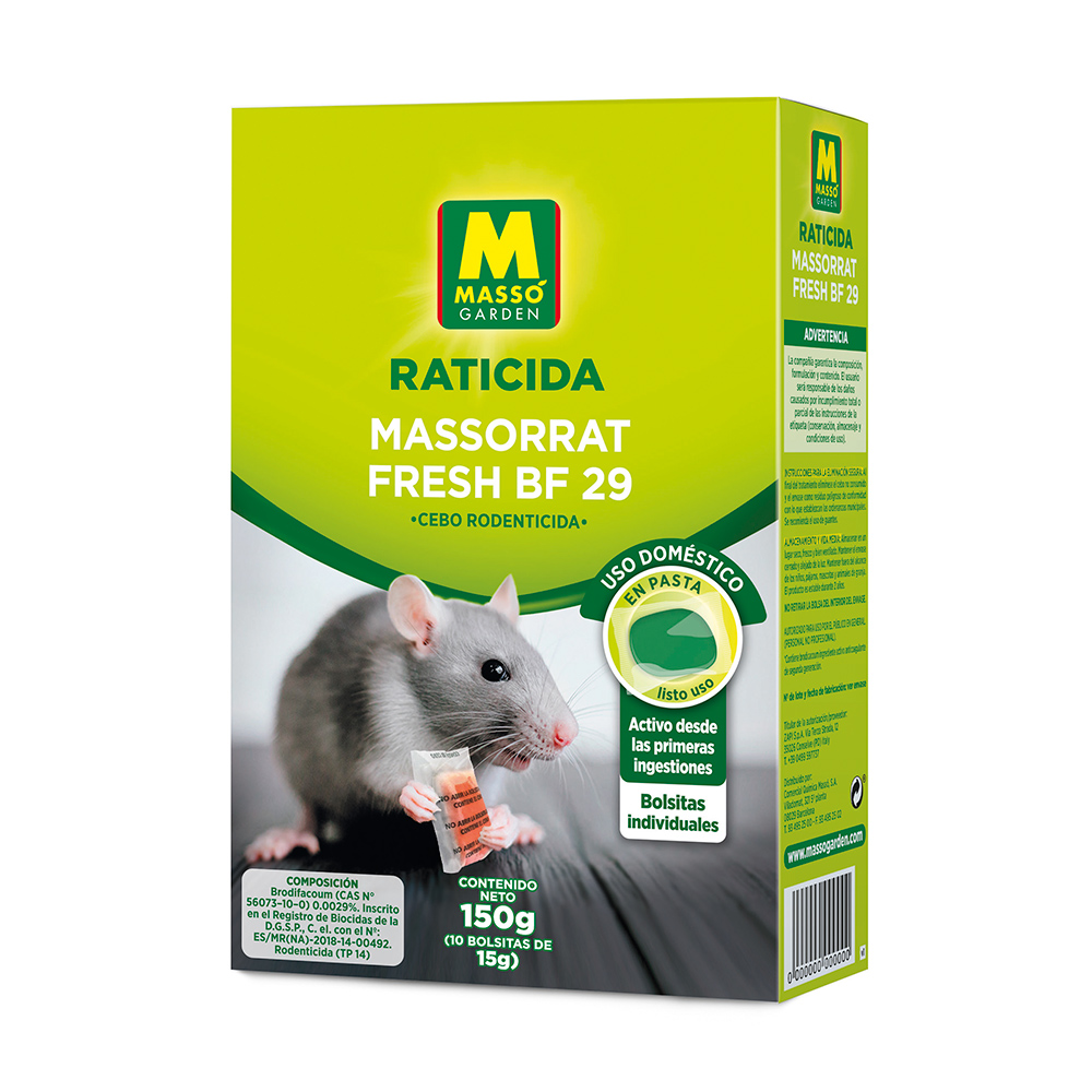 Raticida en pasta Massorrat Fresh BF 29 150 g-37383086