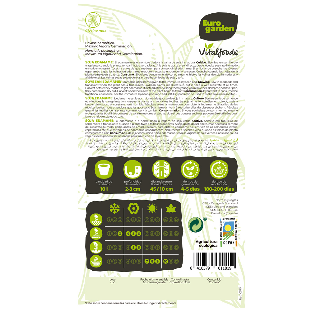 Soja Edamame Vitalfoods ECO Eurogarden-37470000