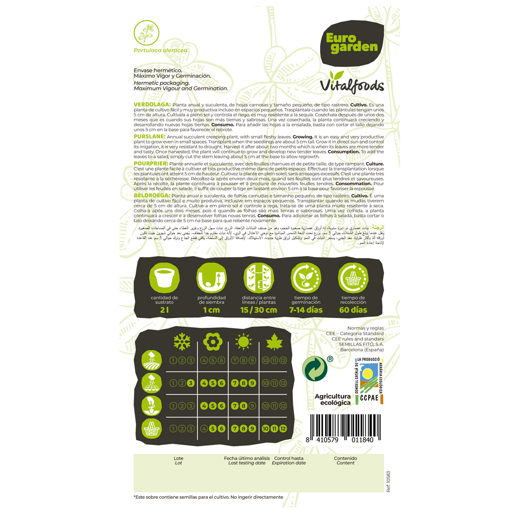 Verdolaga Vitalfoods ECO Eurogarden-37477000