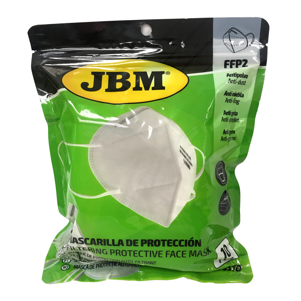 Pack 10 mascaretes protecció FFP2 JBM-37639000