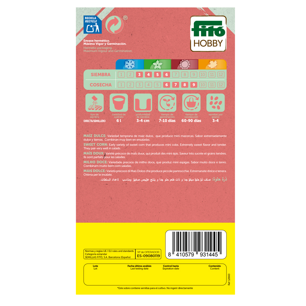 Fitó Patio Maíz Minigold F1-41748000