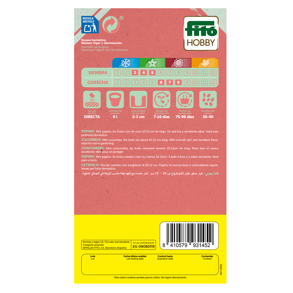 Fitó Patio Pepino Mini Iznik F1-41749000