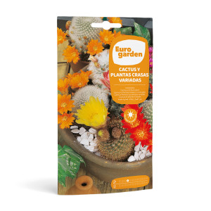 Cactus i Plantes Crasses Variades 0,3 g Eurogarden