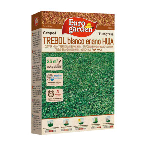 Césped Trébol Blanco Enano Huia 250 g Eurogarden 