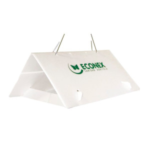 Econex triangular blanca sin lámina